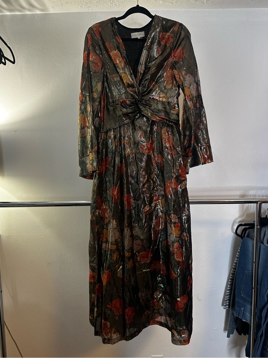 Caballero Dresses & Skirts - CABALLERO Floral Metallic Black MAXI DRESS